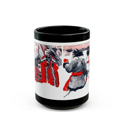 At the End of the Trail, The American Boy, August 1932 - Black Coffee Mug 15oz - Go Mug Yourself