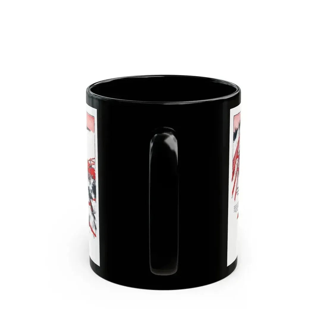 At the End of the Trail, The American Boy, August 1932 - Black Coffee Mug - Go Mug Yourself