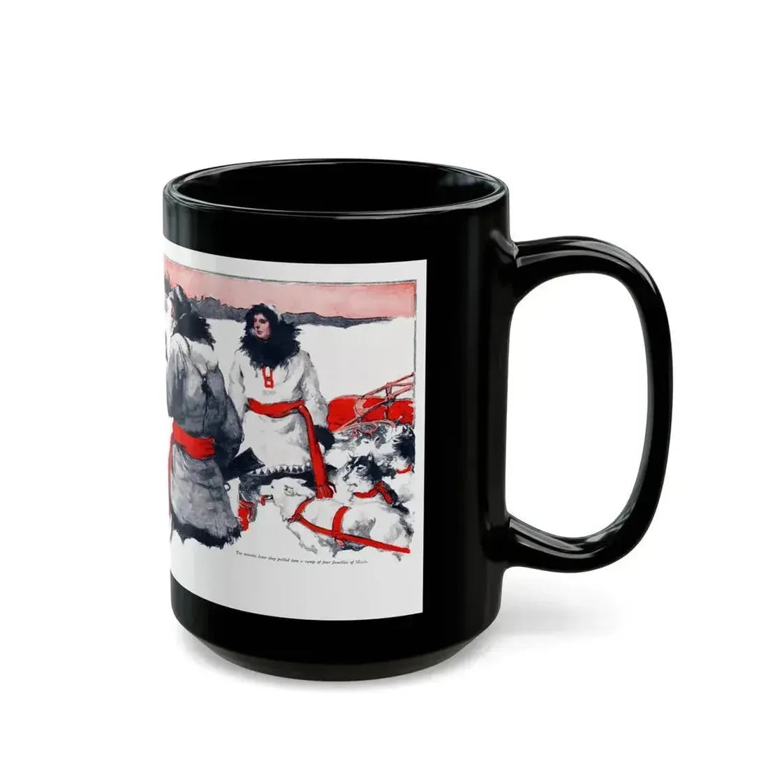 At the End of the Trail, The American Boy, August 1932 - Black Coffee Mug - Go Mug Yourself