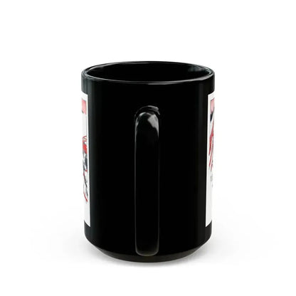At the End of the Trail, The American Boy, August 1932 - Black Coffee Mug - Go Mug Yourself