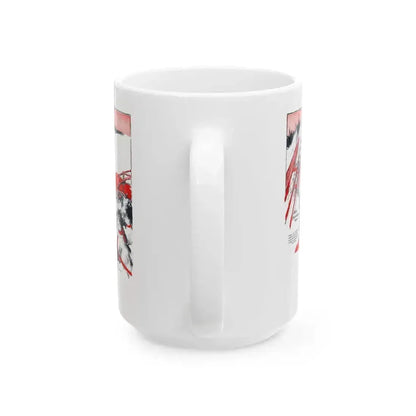 At the End of the Trail, The American Boy, August 1932 - White Coffee Mug - Go Mug Yourself