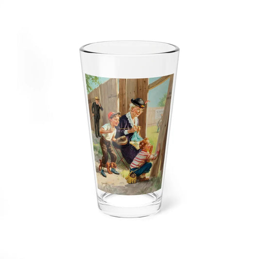 At the Game (Magazine Illustration) Pint Glass 16oz-16oz-Go Mug Yourself