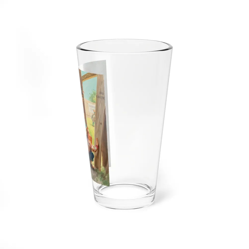 At the Game (Magazine Illustration) Pint Glass 16oz-Go Mug Yourself