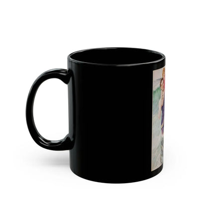 At the Ocean - Black Coffee Mug-Go Mug Yourself