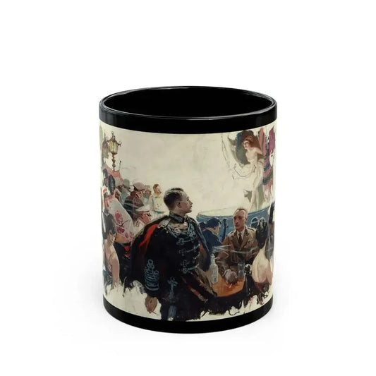 At the Performance, Harper's Bazaar illustration - Black Coffee Mug 11oz - Go Mug Yourself