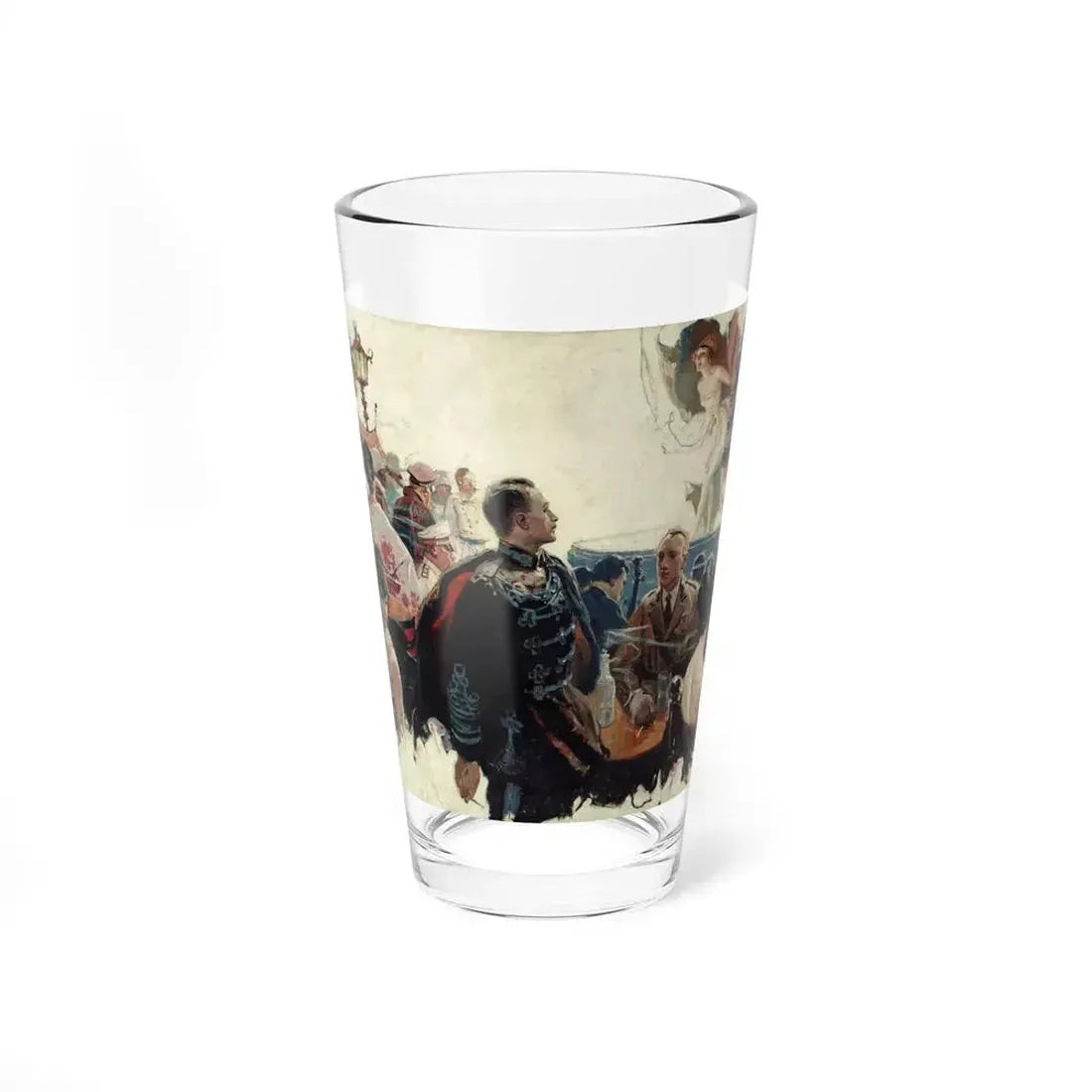 At the Performance, Harper's Bazaar illustration (Magazine Illustration) Pint Glass 16oz 16oz - Go Mug Yourself