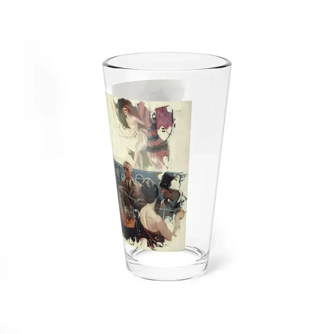 At the Performance, Harper's Bazaar illustration (Magazine Illustration) Pint Glass 16oz - Go Mug Yourself