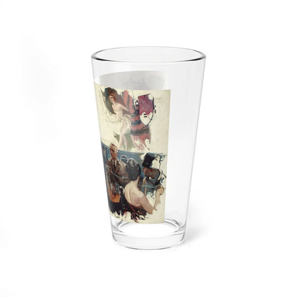 At the Performance, Harper's Bazaar illustration (Magazine Illustration) Pint Glass 16oz-Go Mug Yourself