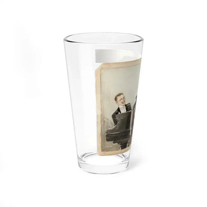 At the Piano Illustration (c. 1910s) (Magazine Illustration) Pint Glass 16oz - Go Mug Yourself
