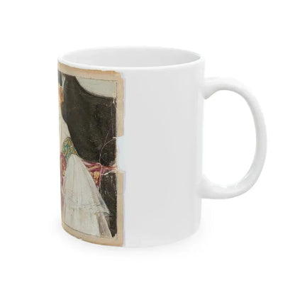 At the Piano Illustration (c. 1910s) - White Coffee Mug - Go Mug Yourself