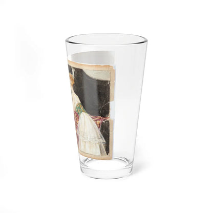 At the Piano Illustration (c. 1910s) (Magazine Illustration) Pint Glass 16oz-Go Mug Yourself