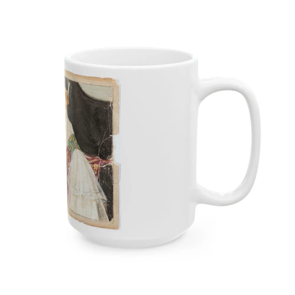 At the Piano Illustration (c. 1910s) - White Coffee Mug-Go Mug Yourself