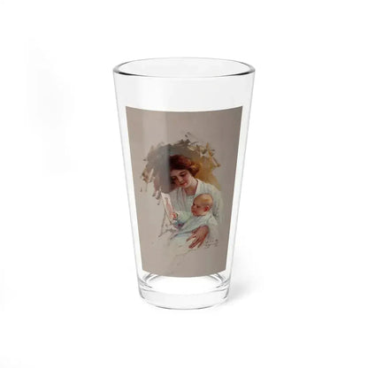 At the Port of Embarkment, Woman's Home Companion magazine story illustration (Magazine Illustration) Pint Glass 16oz 16oz - Go Mug Yourself