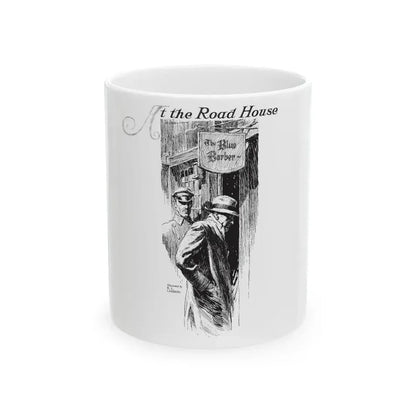 At The Road House (1), Collier's, January 7, 1928 - White Coffee Mug - Go Mug Yourself