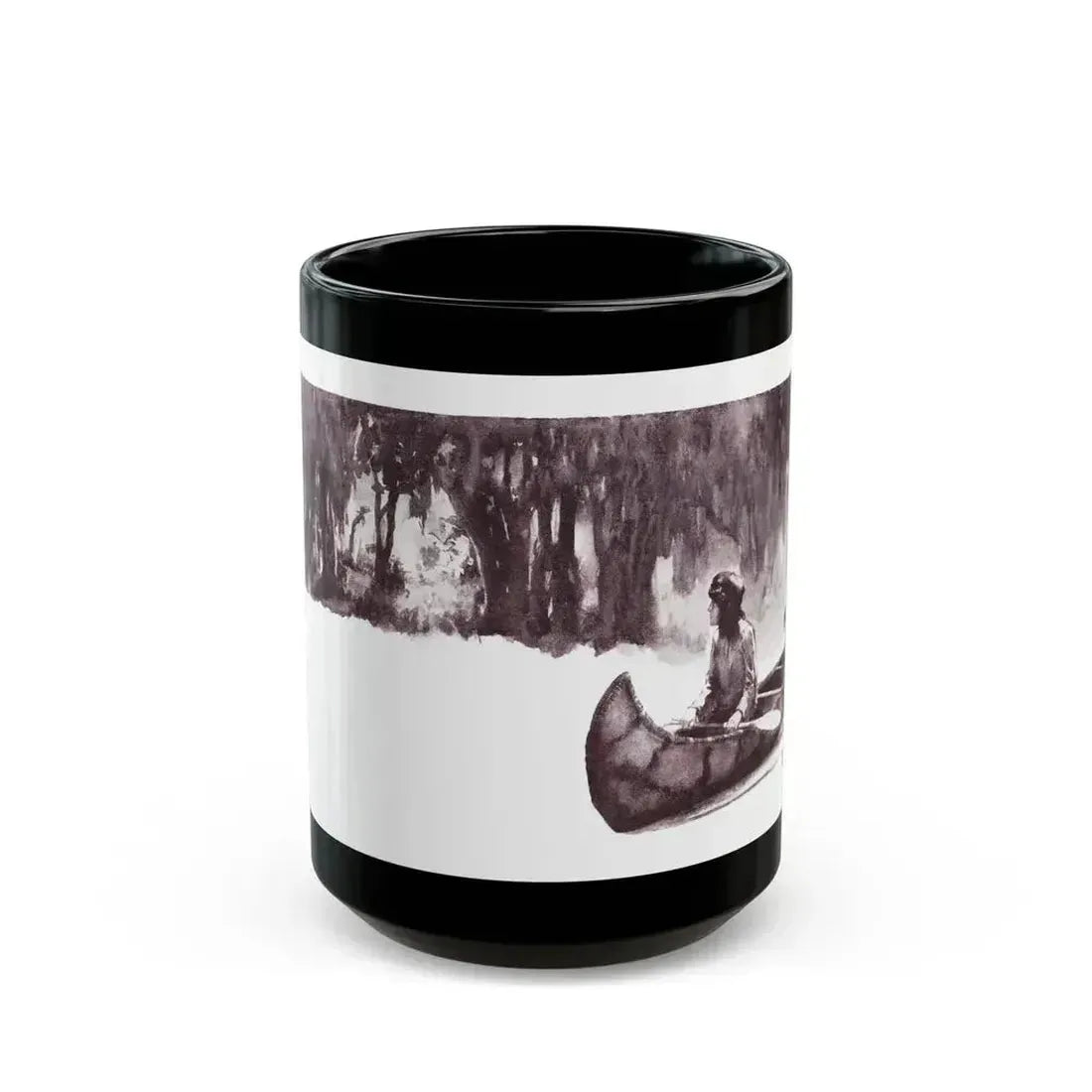 At the Sacred Rock (1), The American Boy, September, 1933 - Black Coffee Mug 15oz - Go Mug Yourself