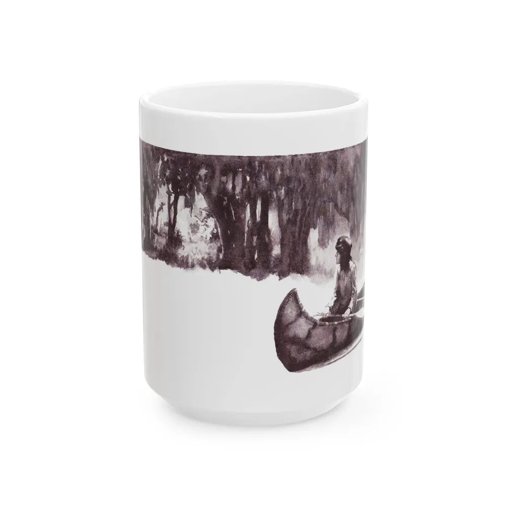 At the Sacred Rock (1), The American Boy, September, 1933 - White Coffee Mug-15oz-Go Mug Yourself