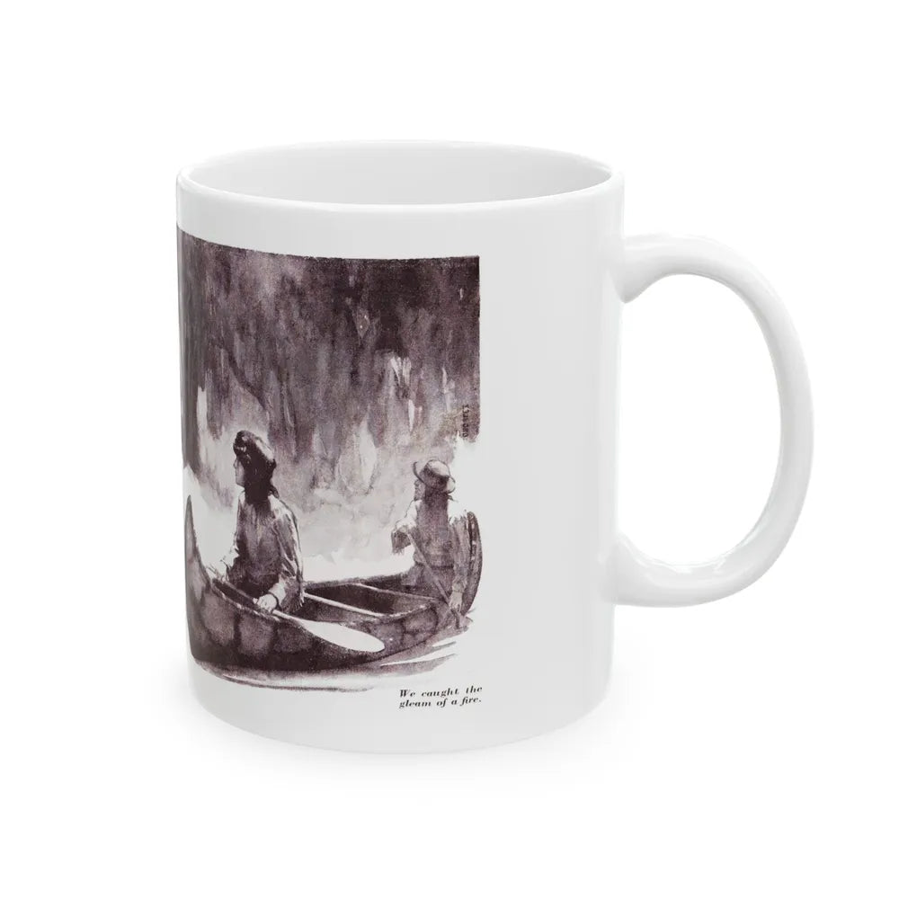 At the Sacred Rock (1), The American Boy, September, 1933 - White Coffee Mug-Go Mug Yourself