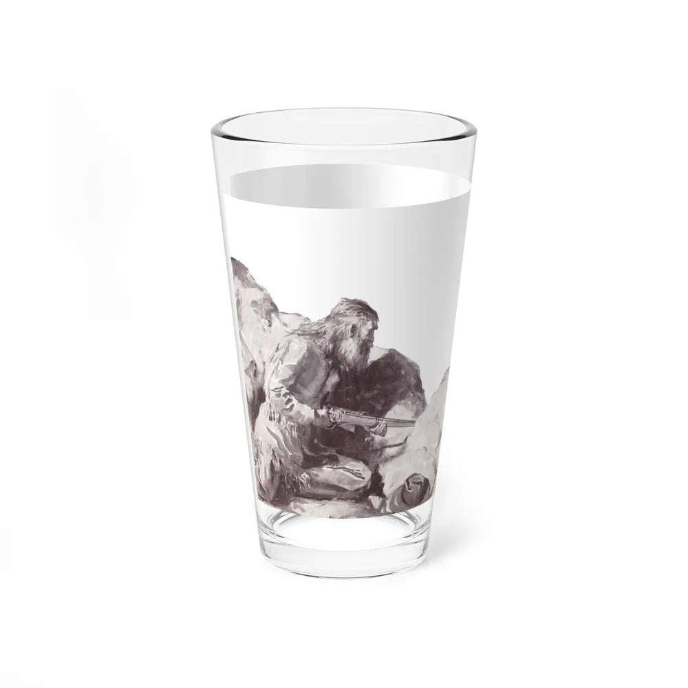 At the Sacred Rock (2), The American Boy, September, 1933 (Magazine Illustration) Pint Glass 16oz-Go Mug Yourself