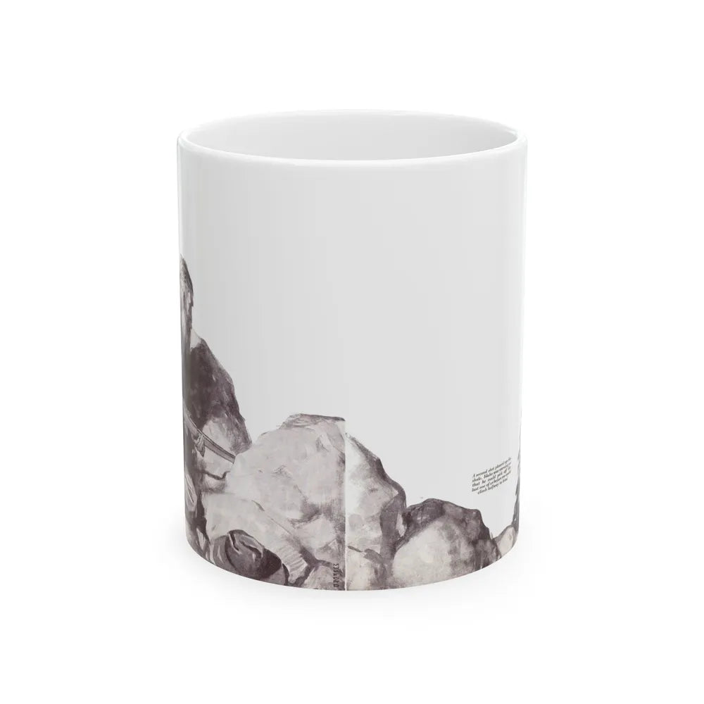 At the Sacred Rock (2), The American Boy, September, 1933 - White Coffee Mug-11oz-Go Mug Yourself