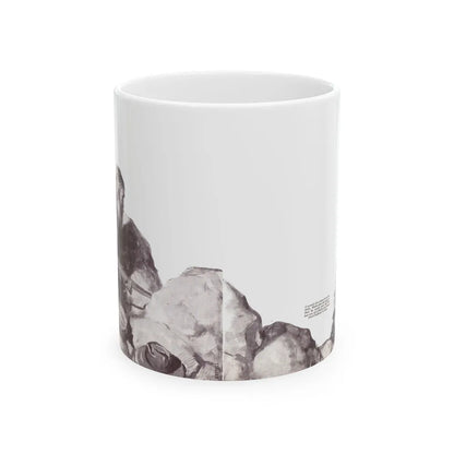 At the Sacred Rock (2), The American Boy, September, 1933 - White Coffee Mug-11oz-Go Mug Yourself