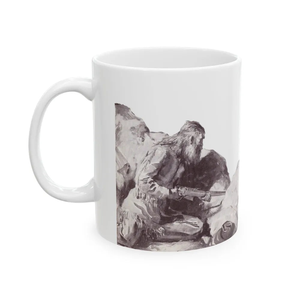 At the Sacred Rock (2), The American Boy, September, 1933 - White Coffee Mug-Go Mug Yourself