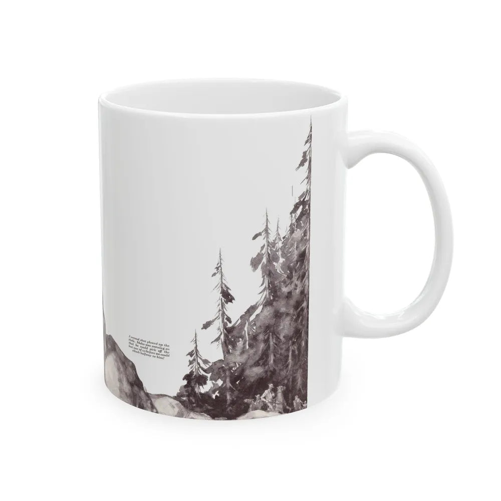 At the Sacred Rock (2), The American Boy, September, 1933 - White Coffee Mug-Go Mug Yourself