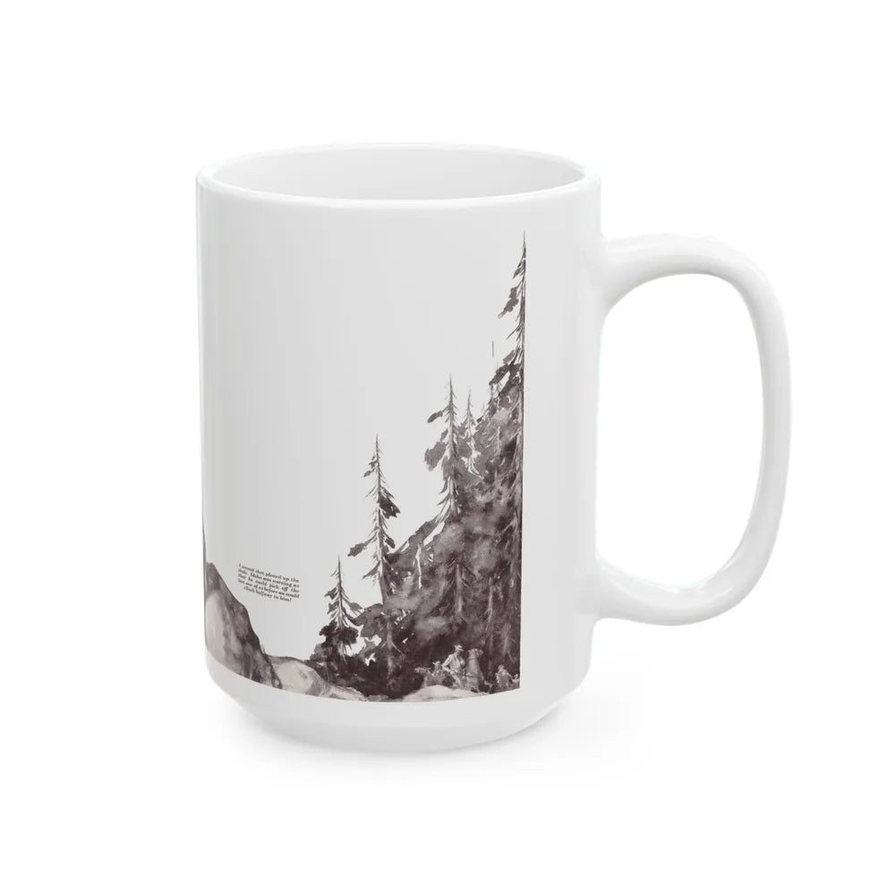 At the Sacred Rock (2), The American Boy, September, 1933 - White Coffee Mug-Go Mug Yourself