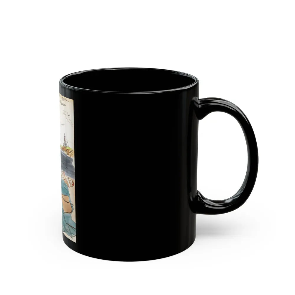 At the Shore - Black Coffee Mug-Go Mug Yourself