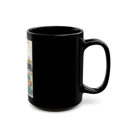 At the Shore - Black Coffee Mug-Go Mug Yourself