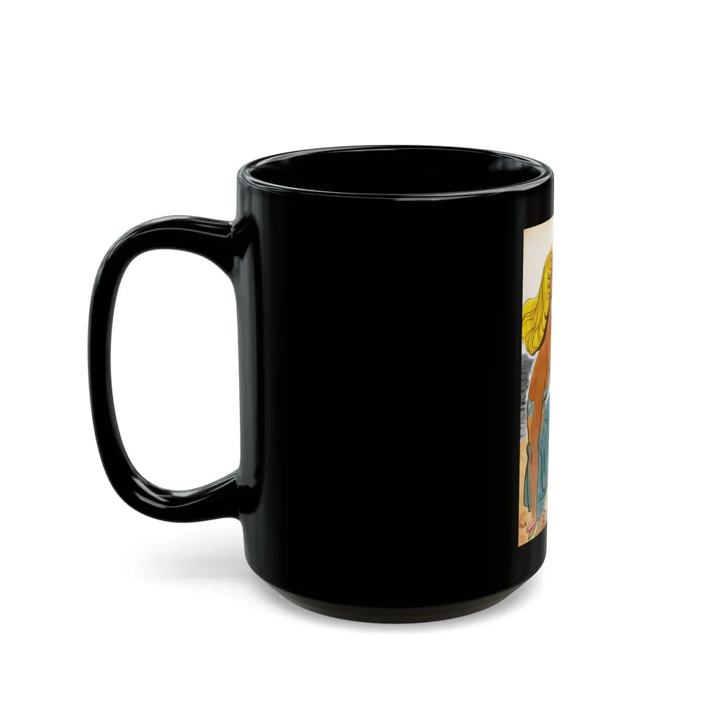 At the Shore - Black Coffee Mug-Go Mug Yourself