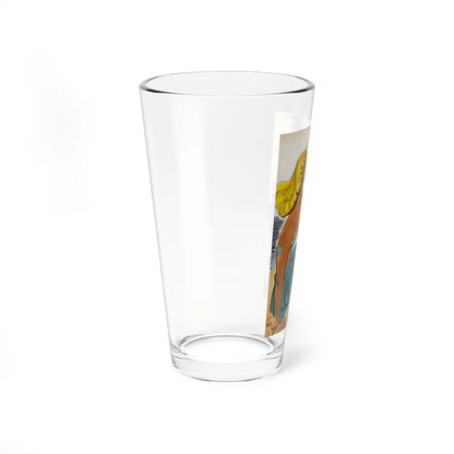 At the Shore (Magazine Illustration) Pint Glass 16oz-Go Mug Yourself