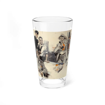 At the Station, 1932 (Magazine Illustration) Pint Glass 16oz-16oz-Go Mug Yourself