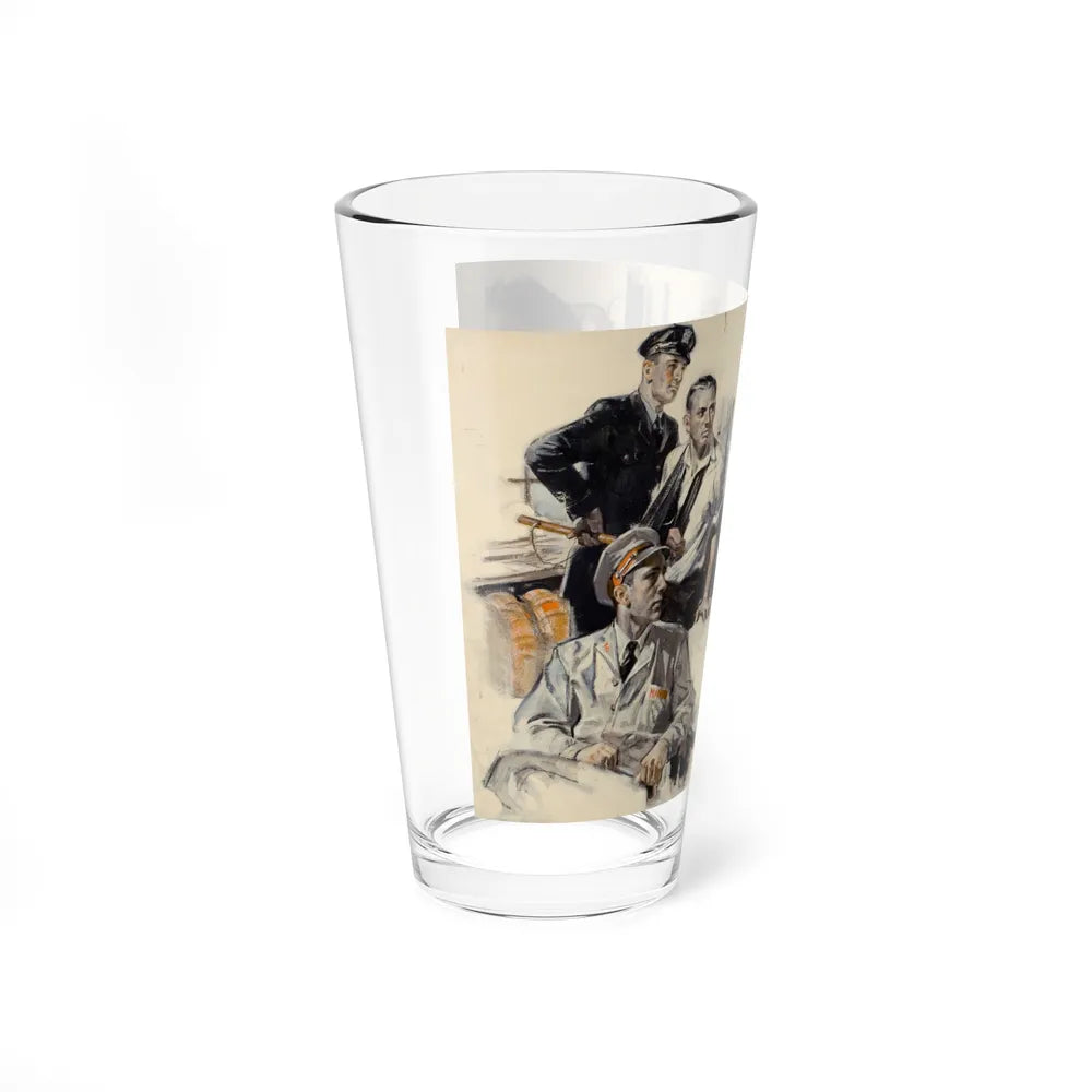 At the Station, 1932 (Magazine Illustration) Pint Glass 16oz-Go Mug Yourself