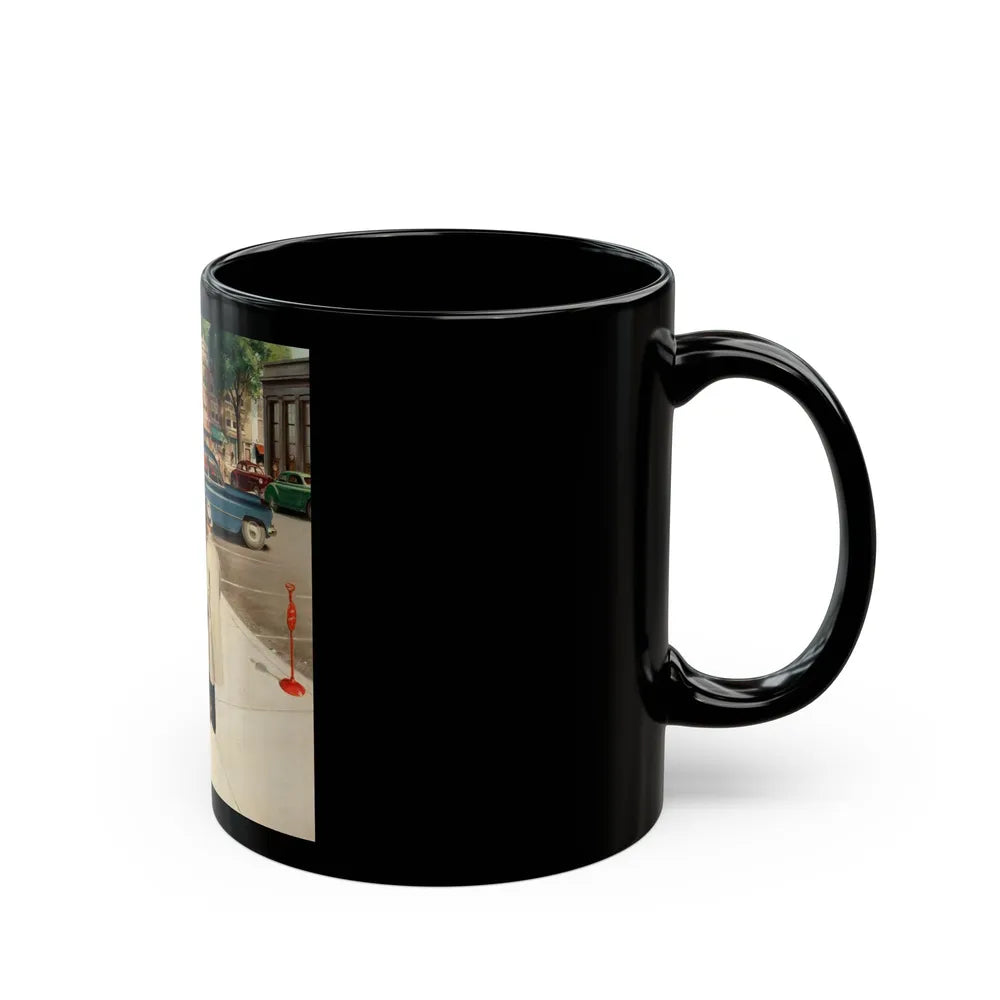 At the Station - Black Coffee Mug-Go Mug Yourself