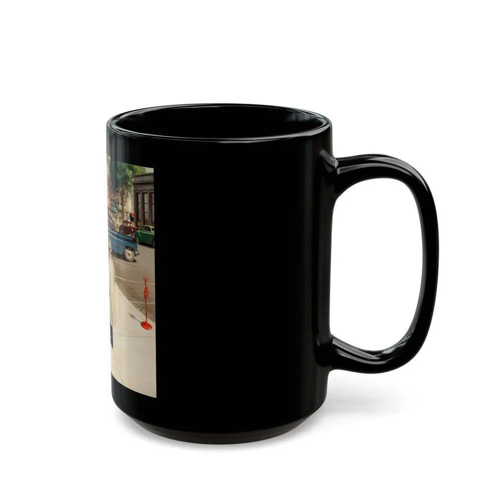 At the Station - Black Coffee Mug-Go Mug Yourself