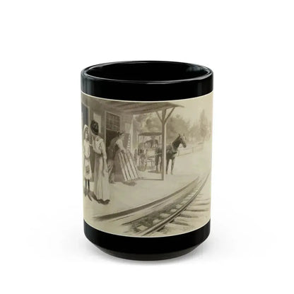 At the Station_1 - Black Coffee Mug 15oz - Go Mug Yourself