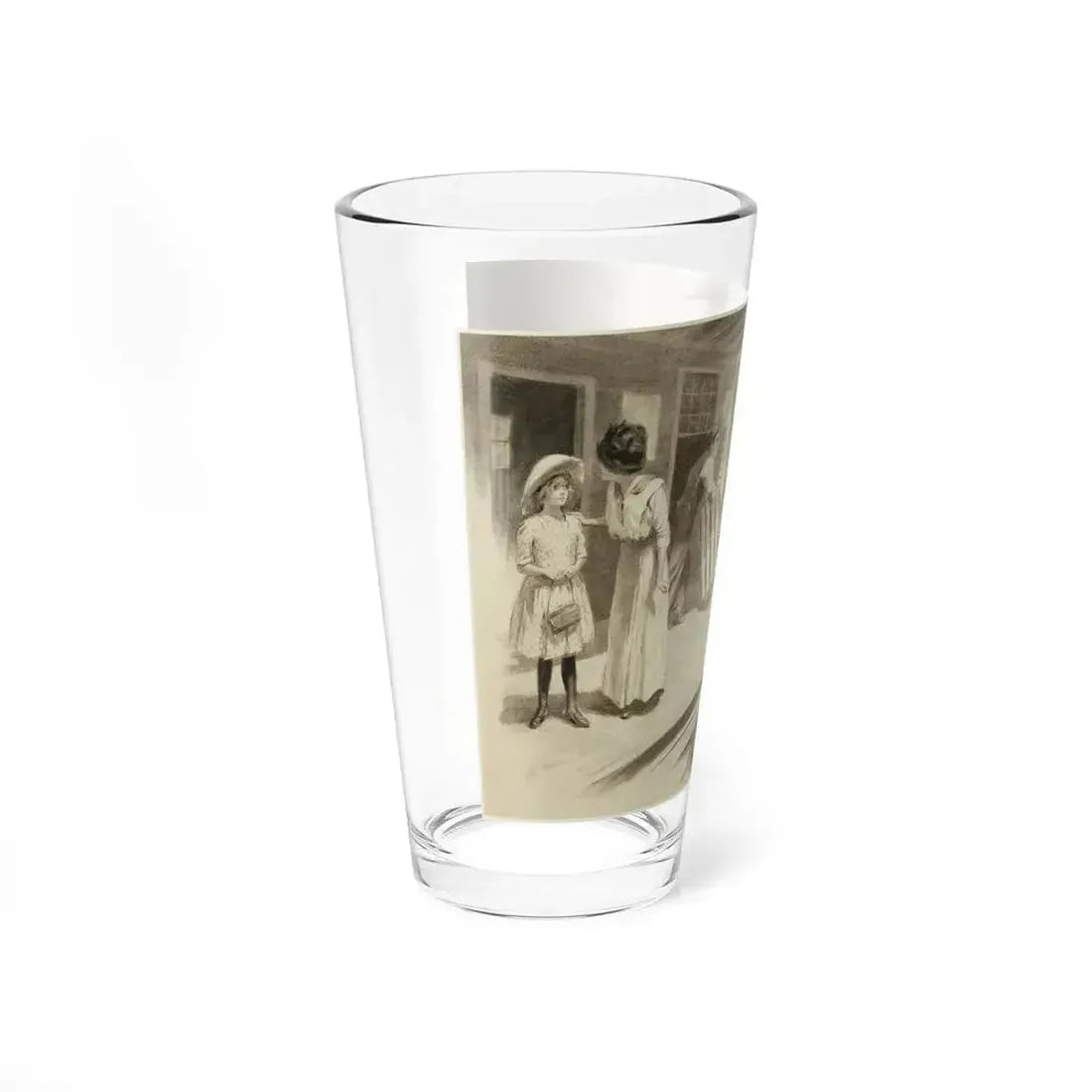 At the Station_1 (Magazine Illustration) Pint Glass 16oz - Go Mug Yourself