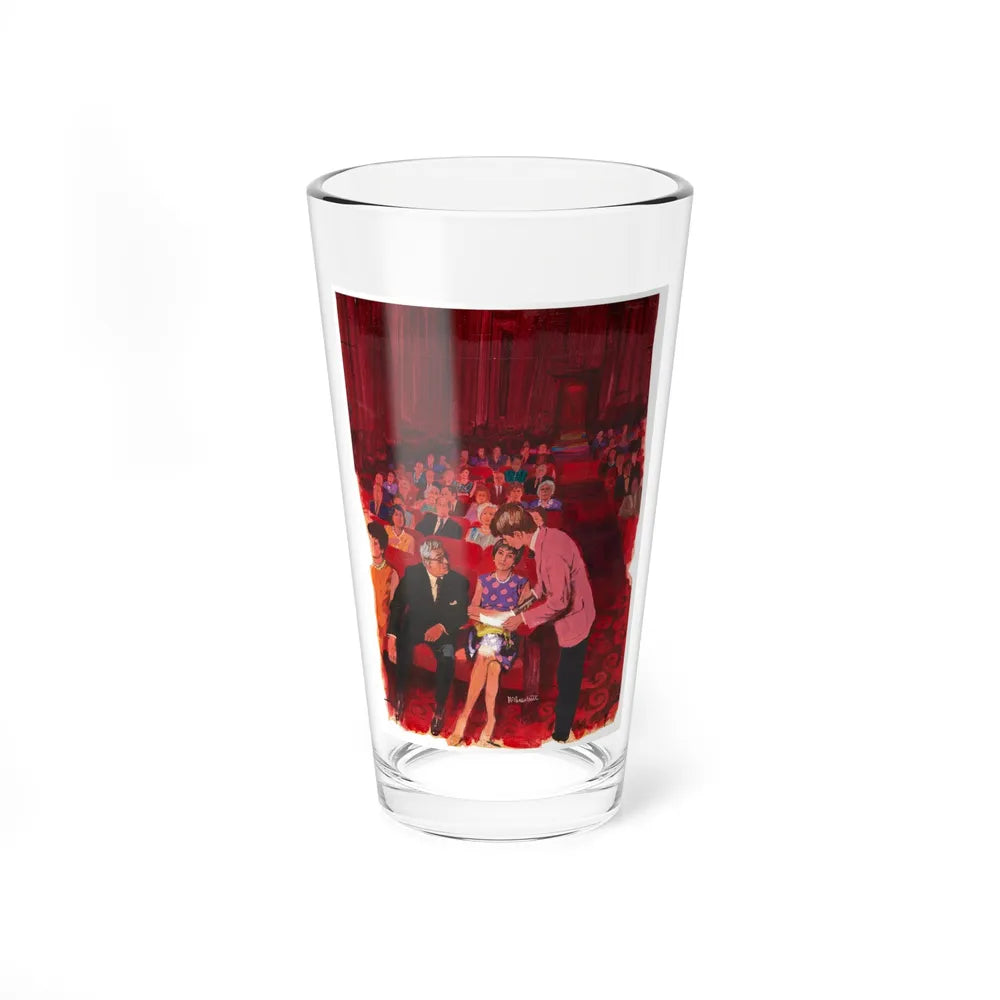 At The Theatre Illustration (undated) (Magazine Illustration) Pint Glass 16oz-16oz-Go Mug Yourself