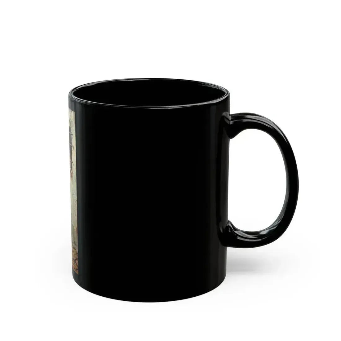 At the Window, Saturday Evening Post illustration, 1920 - Black Coffee Mug - Go Mug Yourself