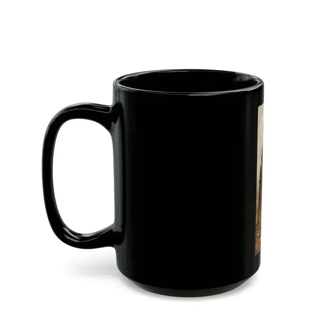 At the Window, Saturday Evening Post illustration, 1920 - Black Coffee Mug - Go Mug Yourself