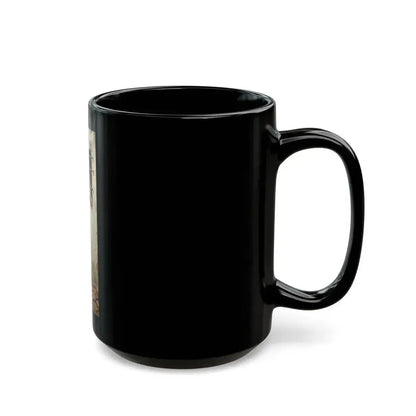 At the Window, Saturday Evening Post illustration, 1920 - Black Coffee Mug - Go Mug Yourself