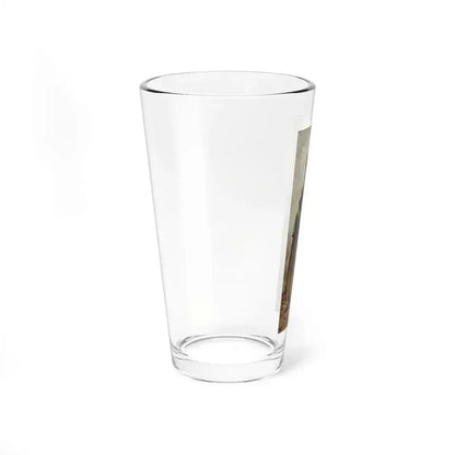 At the Window, Saturday Evening Post illustration, 1920 (Magazine Illustration) Pint Glass 16oz - Go Mug Yourself