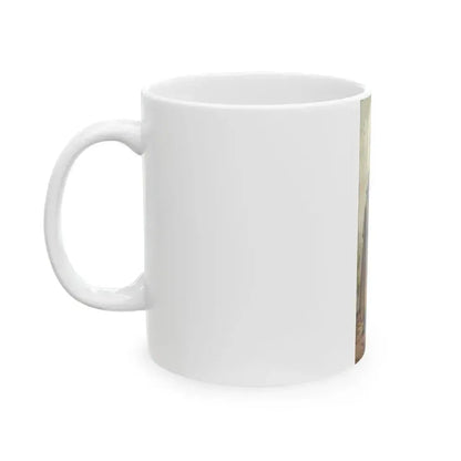 At the Window, Saturday Evening Post illustration, 1920 - White Coffee Mug - Go Mug Yourself