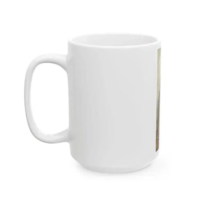 At the Window, Saturday Evening Post illustration, 1920 - White Coffee Mug - Go Mug Yourself