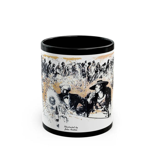 At Two Eight, Blue Book Magazine, February 1946 - Black Coffee Mug-11oz-Go Mug Yourself