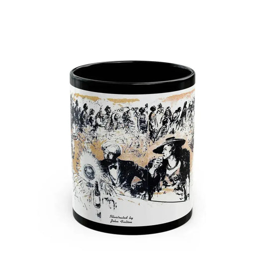 At Two Eight, Blue Book Magazine, February 1946 - Black Coffee Mug 11oz - Go Mug Yourself