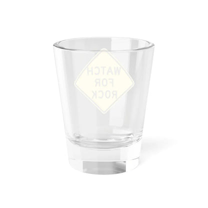 ATC FOR ROCK MUTCD-ID W8-1401 (Idaho) (Road Sign) Shot Glass 1.5oz - Go Mug Yourself