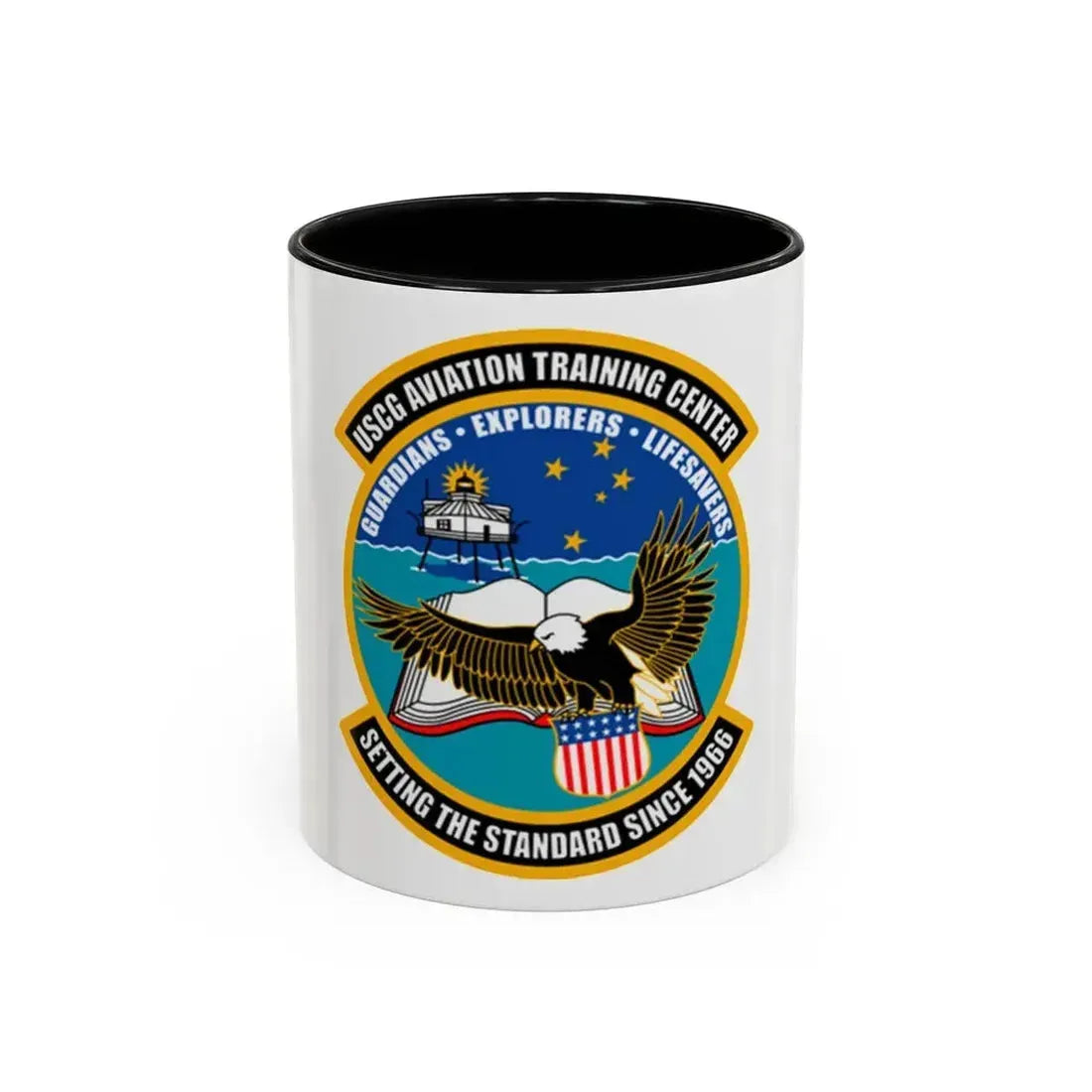 ATC Mobile AL   Aviation Training Center (U.S. Coast Guard) Accent Coffee Mug 11oz Black - Go Mug Yourself