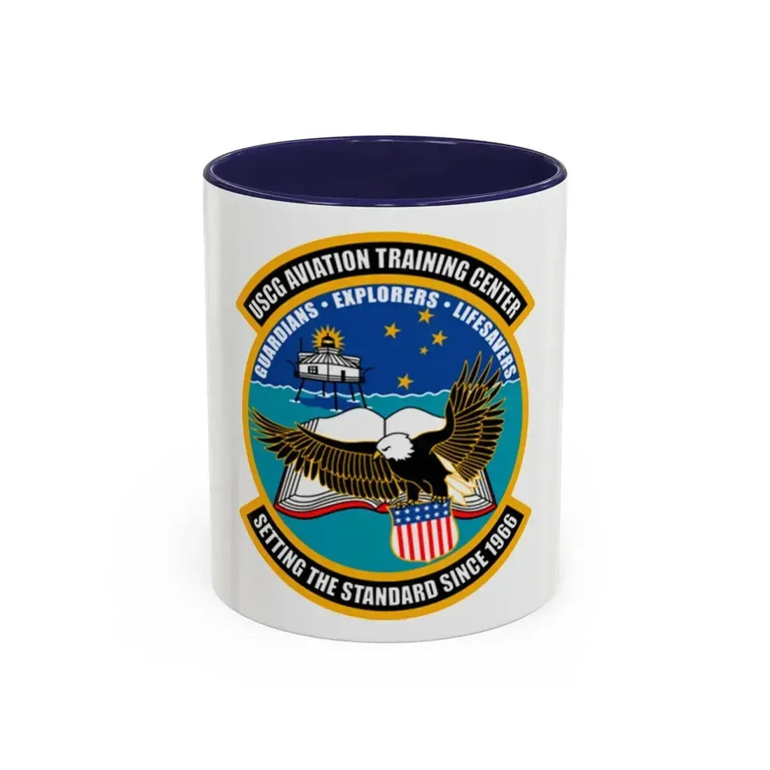 ATC Mobile AL   Aviation Training Center (U.S. Coast Guard) Accent Coffee Mug 11oz Navy - Go Mug Yourself