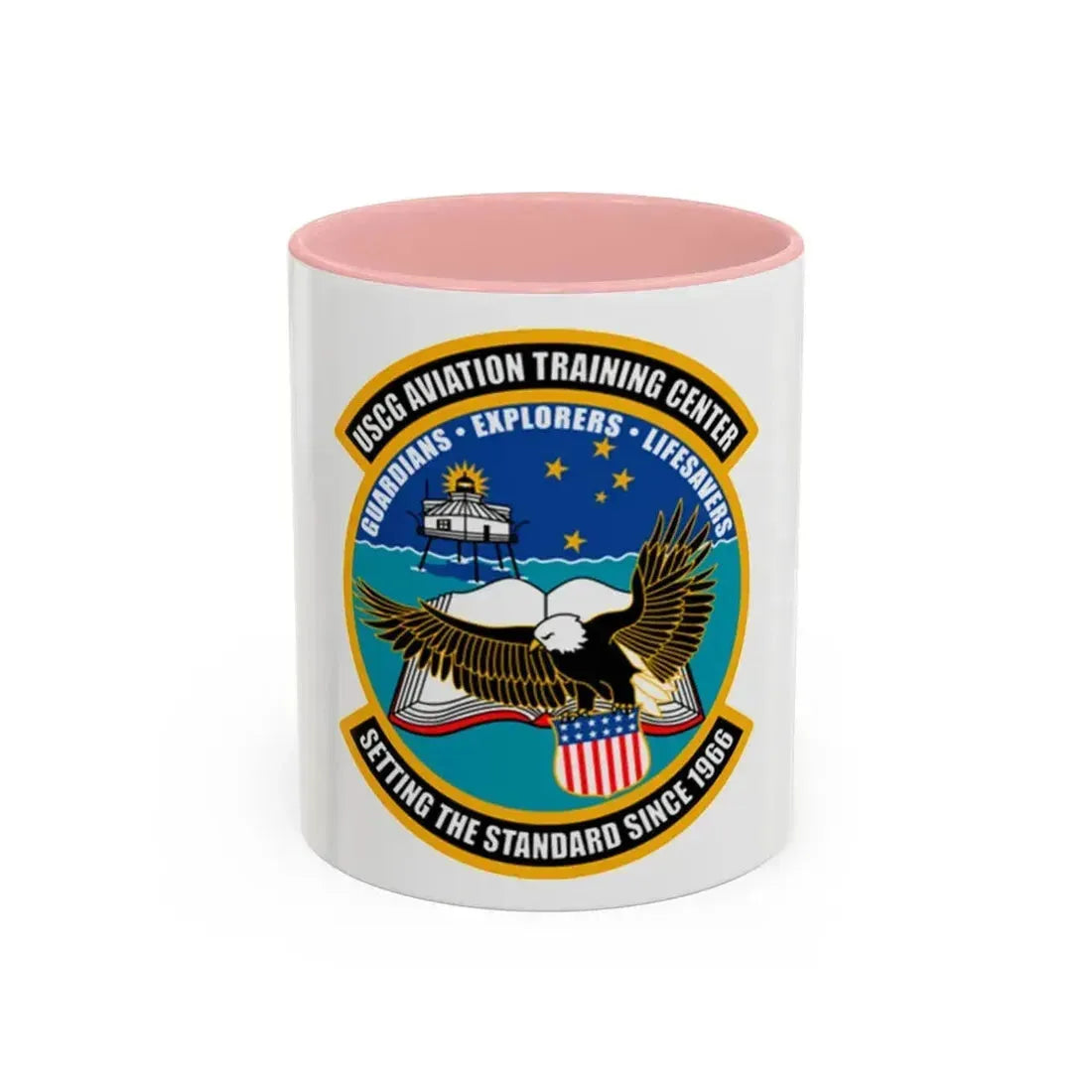 ATC Mobile AL   Aviation Training Center (U.S. Coast Guard) Accent Coffee Mug 11oz Pink - Go Mug Yourself